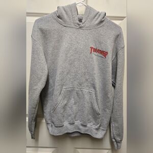 Thrasher Gray Pullover Hoodie Small